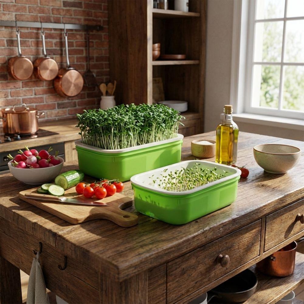 2Pcs Plastic Germination Tray High Ventilation Hydroponic Planting Tray  Greenhouse Supplies