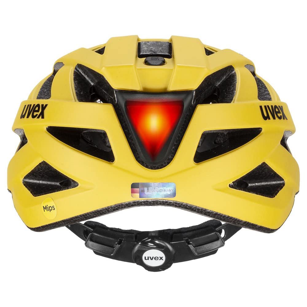 Uvex MIPS Fahrradhelm mit LED CE Made in MIPS cm Light, Zertifiziert, Deutschland, i-vo / 56-60