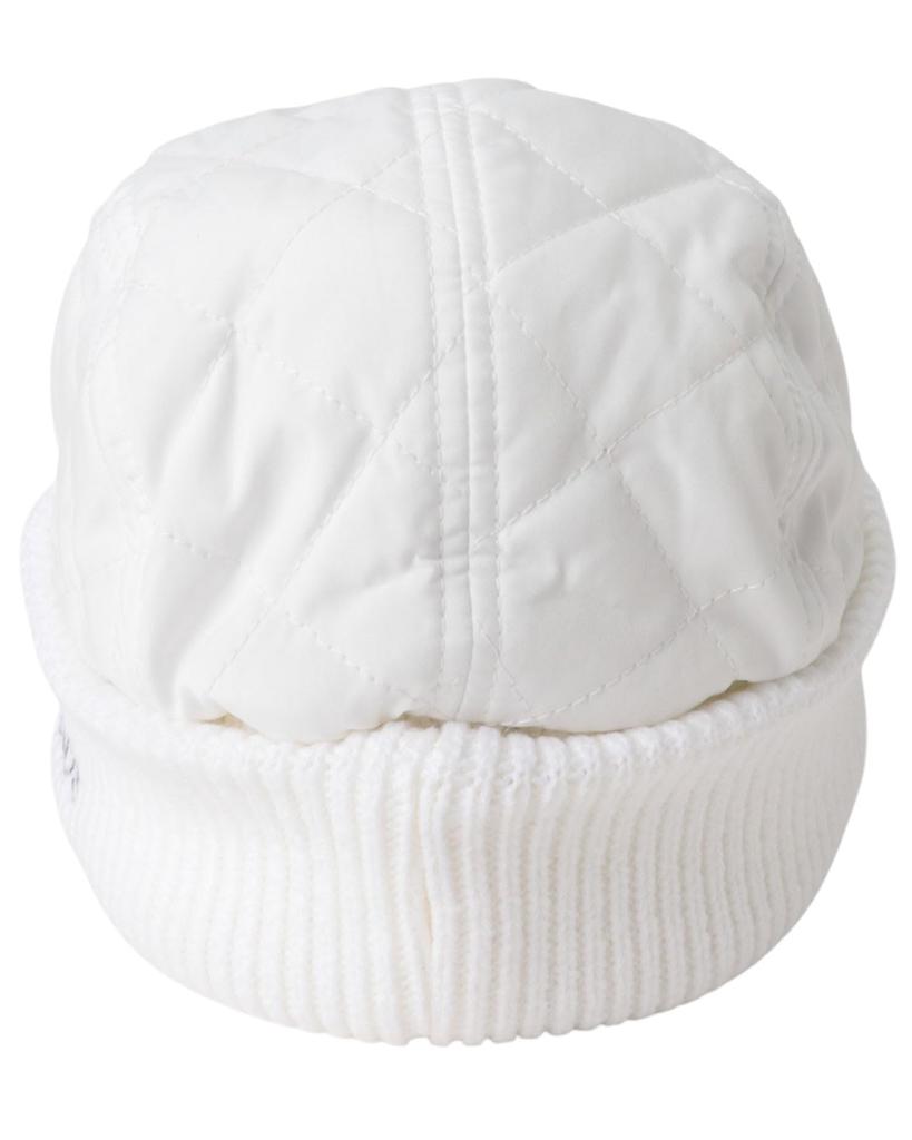 St. Andrews Unisex Brimmed Knit Cap (Polyester Taffeta) / Golf Hat / 042-5287153 030_White FR