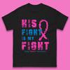 Sa Lutte Est Ma Lutte Sensibilisation au Cancer du Poumon Guerrier Combattant Soutien Cancer Haut à Manches Courtes pour Homme