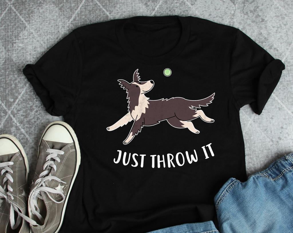 Border Collie Shirt, , Funny Dog Lover Gift, Cute Collie T-shirt, Pet Tee, Dog Mom, Dog Dad, Gift For Him Her, Fly Ball Agility