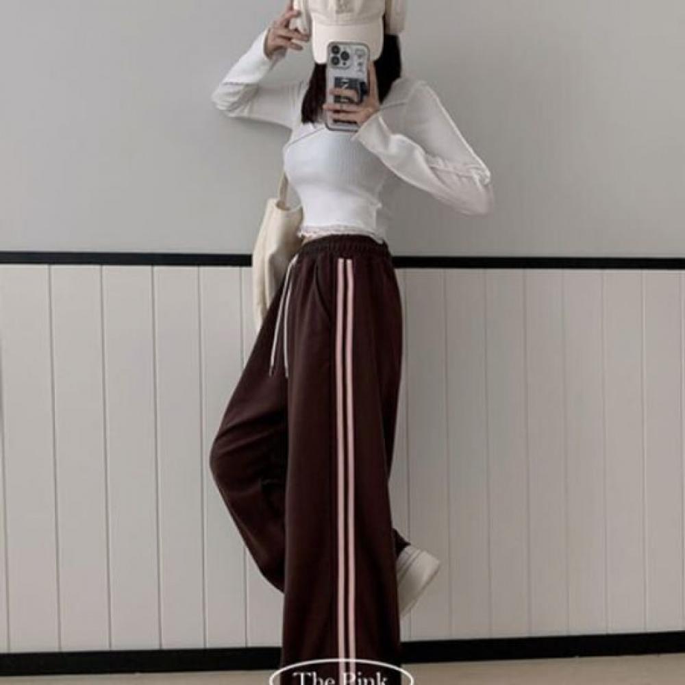The Pink Zenko Banding Track Wide Training Pants