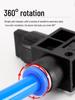 Pneumatic Air Valve Switch PU Tube HVFF Hand Valve Quick Connector 4/6/8/10/12mm