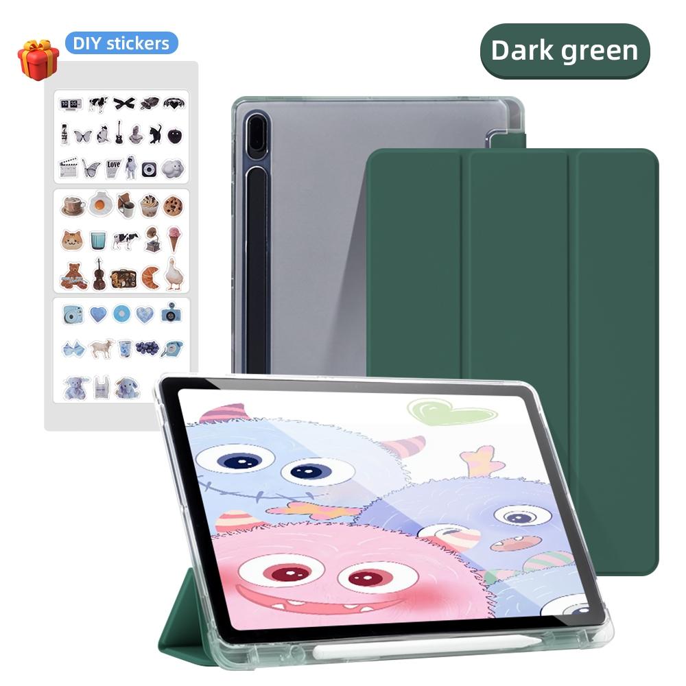 Pouzdro pro Samsung Galaxy Tab A8 10.5 A9 Plus S9 FE Plus S8 Plus S7FE Plus S6 Lite Průhledné pouzdro s držákem na tužku