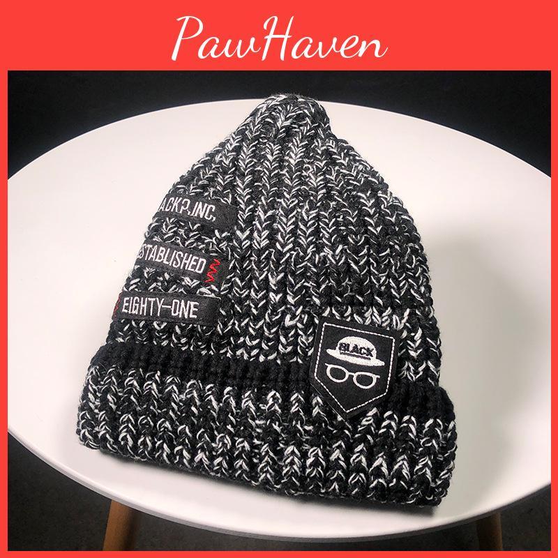 Fashionable Unisex Knitting Cap Hat With Embroidery Label For Hip-hop Enthusiasts