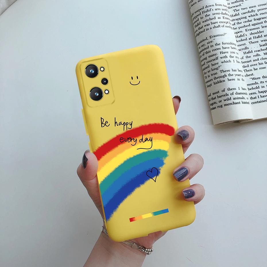 For Realme GT Neo 3T Case Realme GT Neo 2 GT2 Cover Rainbow Flower Soft Silicone Protective Phone Bumper Realme GT Neo 3T 2 Case