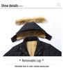 Men's Plus Size Hooded Winter Cotton Jacket - Casual and Versatile Dad Style Outerwear