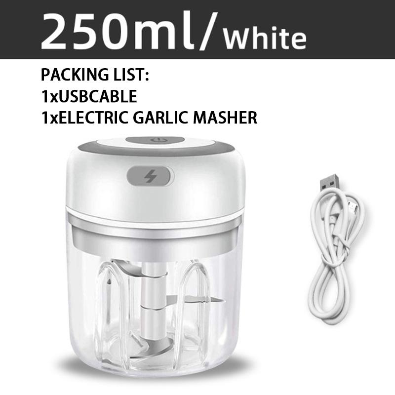 Elektrischer Mini-Gemüsehacker, Küchenmaschine, Knoblauchwolf zum Hacken von Zwiebeln, Nüssen, Ingwer, Gemüse, Pfeffer, Gewürzen, Fleisch, Babynahrung