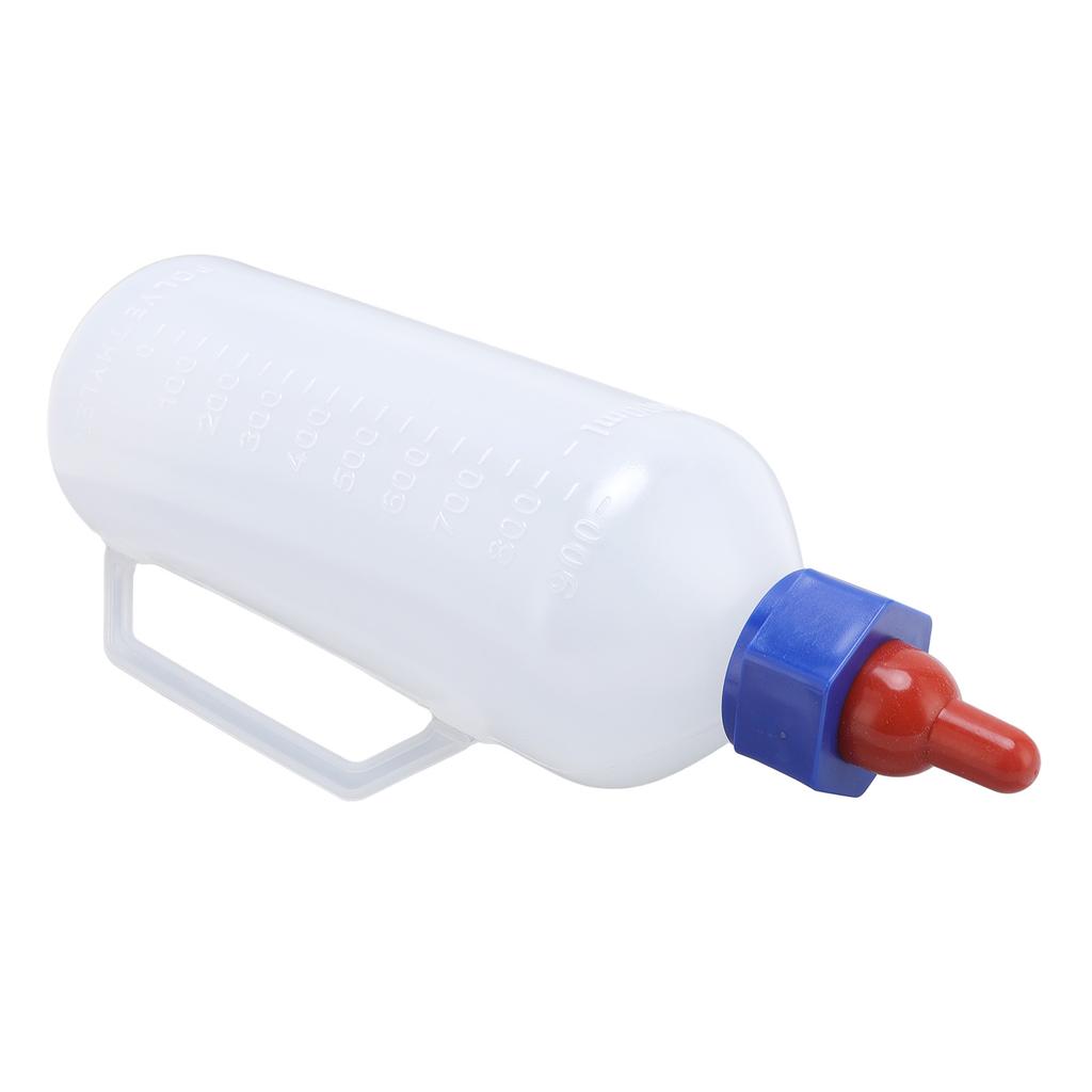 Lämmerflasche mit Schnuller und Griff Kälbertränke Milchflasche für Kind Vieh 1L Fassungsvermögen