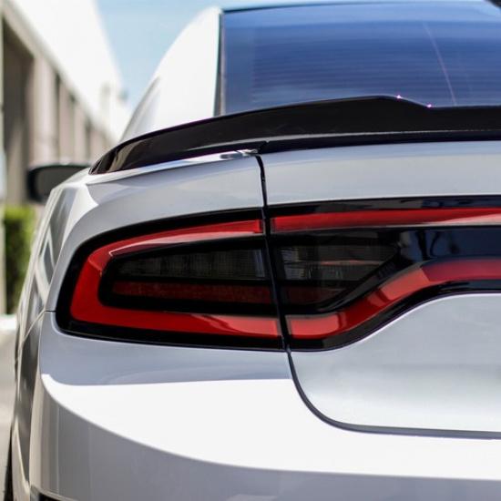 For 2015- DODGE CHARGER Tail Light PreCut Rear Tint Overlay Vinyl Decal Dark