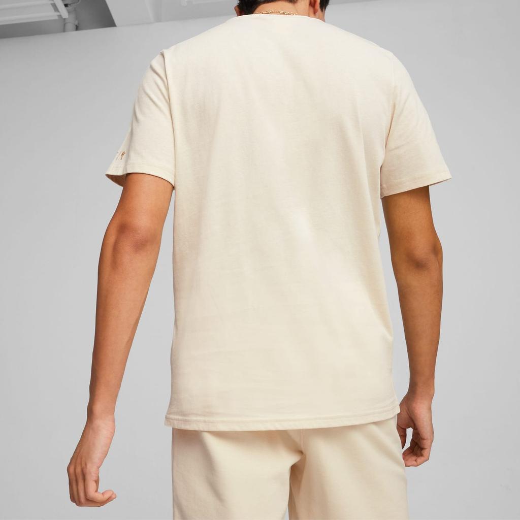 Puma X Palm Tree Crew Letter Print Casual Pullover Short Sleeve T-Shirt Men Tops Off-White 624726-87