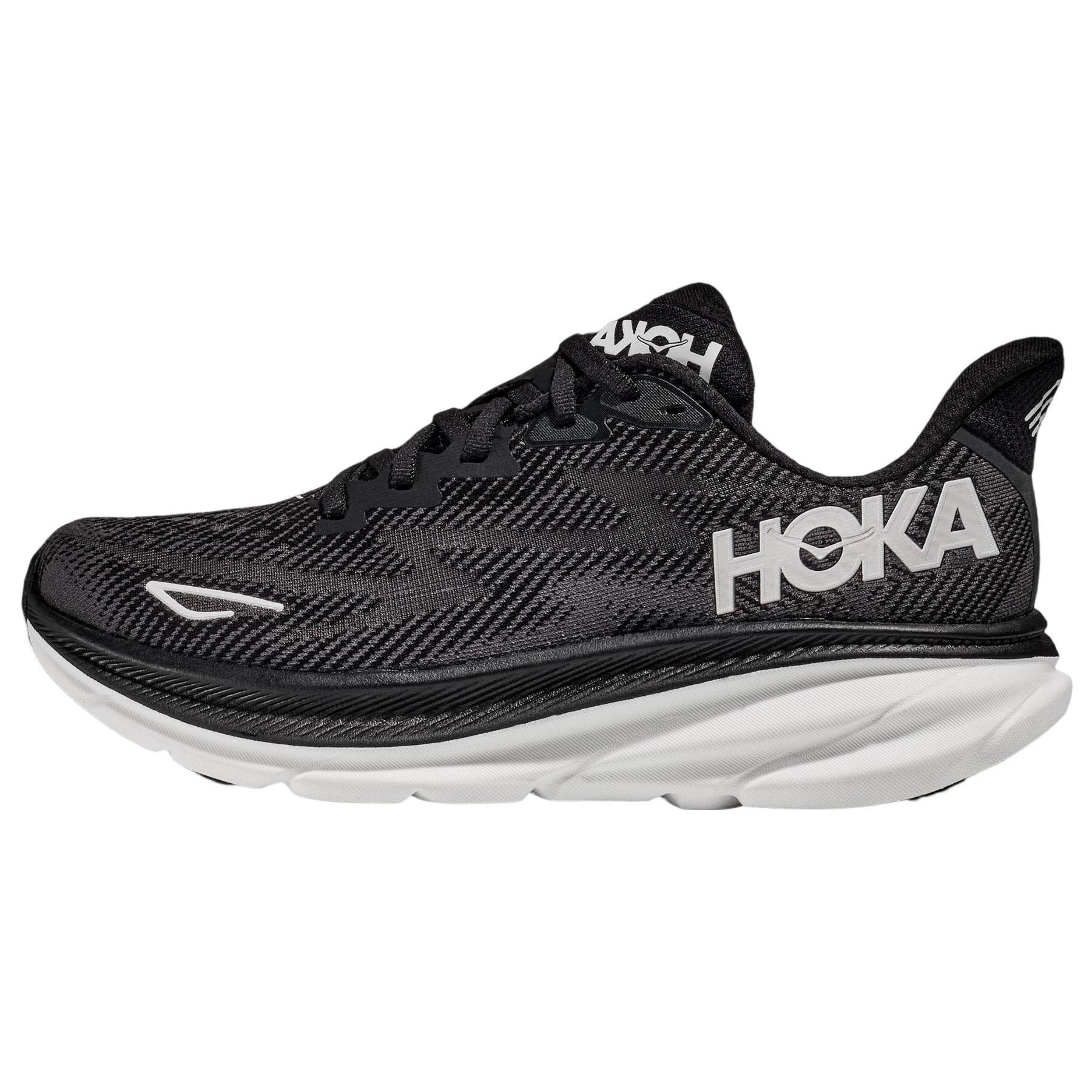 HOKA ONE ONE Clifton 9 2E Wide  Black White  Men s 1132210-BWHT EU 44⅔