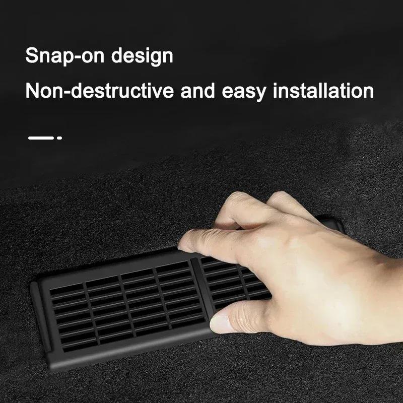 For Tesla Model Y Under-seat Vent Protection Cover Air Conditioning Air Outlet Mask Anti-dirty Pad Modely Accessories -2024