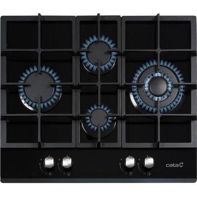 Gas Hob - CATA - LCIB6031BK - 4 Burners - Glass - Black - 9200 W