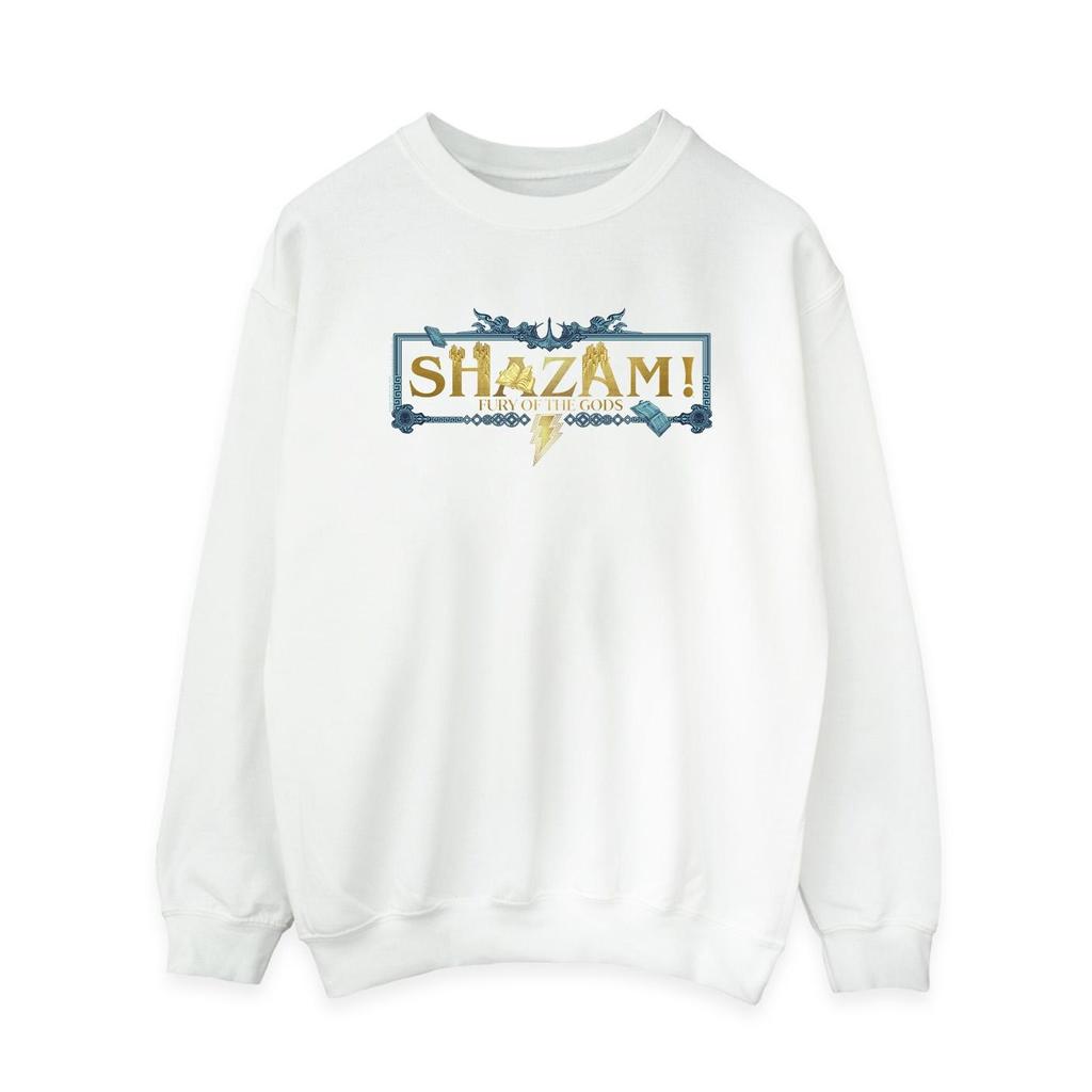 DC Comics Womens/Ladies Shazam Fury Of The Gods Golden Logo Sweatshirt