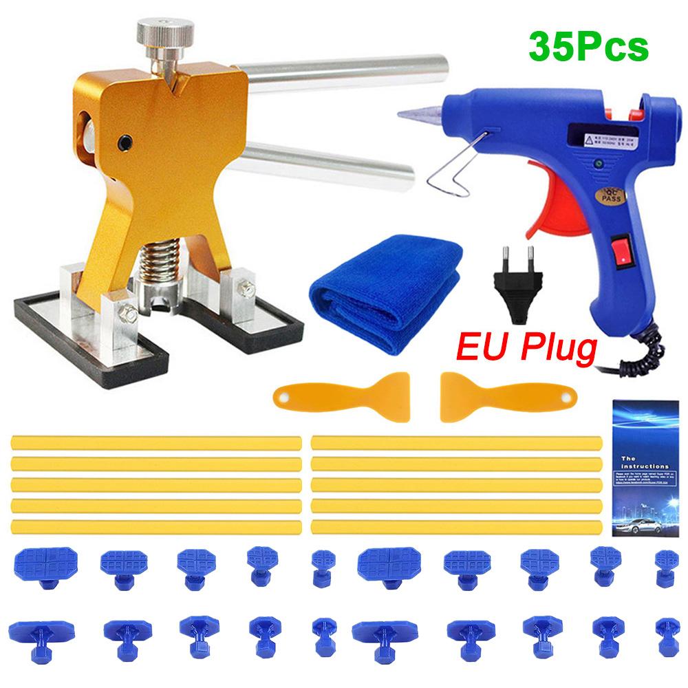 Professionelles Karosserieblech Lackfreies Ausbeulwerkzeug Kunststoffzieher-Set Auto Hagelschaden Dellenentfernung Reparaturwerkzeuge Gemischte Größe Saugnapf-Set