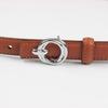 Women'S Leather Thin Belt Decorative Shirt Waist Seal With Dress Suit Waist (2Cm 8 Colors Optional)