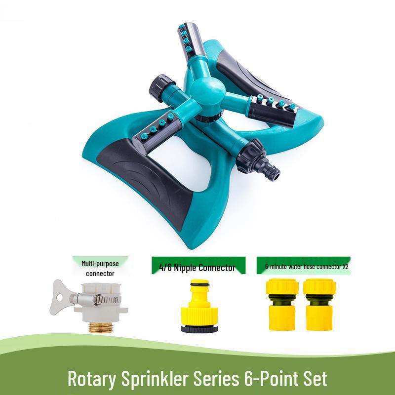 360° Rotating Garden Sprinkler for Lawn, Flower Watering, and Roof Cooling