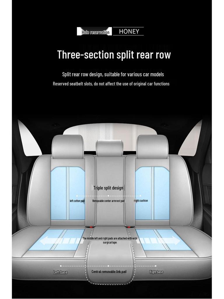 Buick Leather Car Seat Cushion for Regal, Excelle, LaCrosse, Envision, Verano - All-Season Comfort