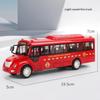 1/30 Scale Inertia Sliding Campus Bus Car Model Simulation Sound and Light Music Educational Toy Bus Car Toy Children's Birthday Gift