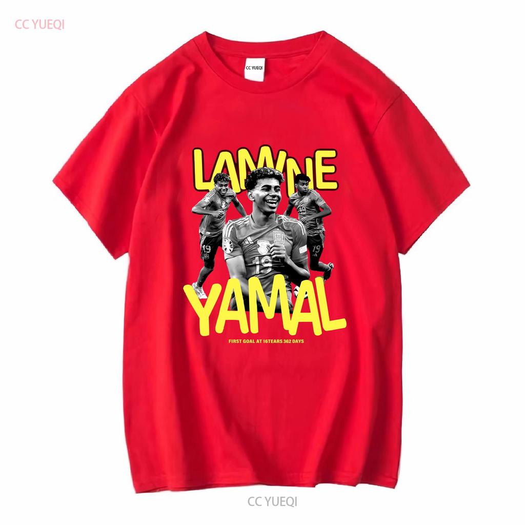 Lamine Yamal First goal at 16 Years 362 Days Old T Shirt vintage Washed Stylish Soft streetwear Unisex homme