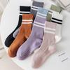 Yoga Socken Baumwolle Mid-tube Bottom Professionelle rutschfeste Silikon Indoor Fitness Socken Boden Socken Tanz Pilates Sportsocken