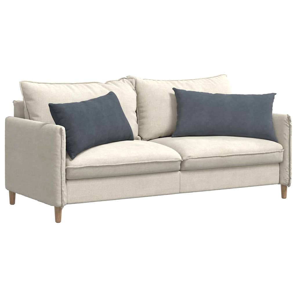 Sofa Cushions 2 Pieces Dark Grey 80 x 40 cm Cord Fabric