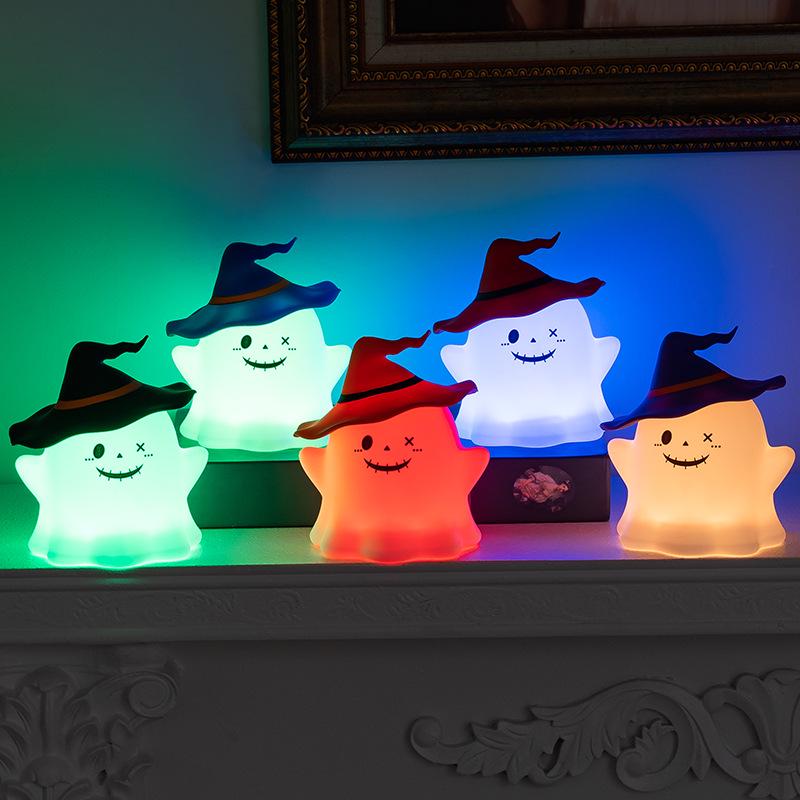 Creative Ghost Silicone Night Light - Halloween Bedroom Gift & Atmosphere Decor