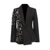 Eleganter Damen Slim-Fit Blazer - Frühjahrskollektion 2026 mit buntem Strass-Design