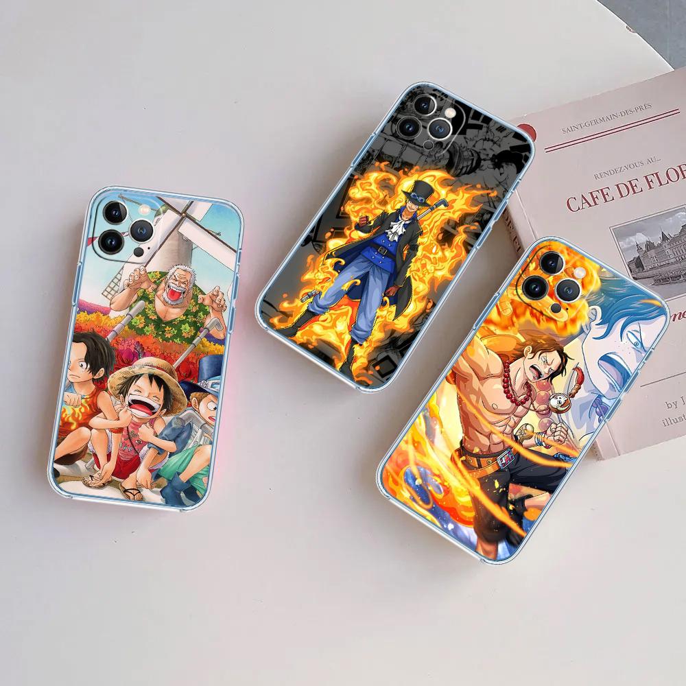 One Piece ACE Sabo Luffy Soft Shell Transparent Phone Case for Samsung Galaxy A04 A04S A14 A23 A34 A54 M23 M33 M52 M53