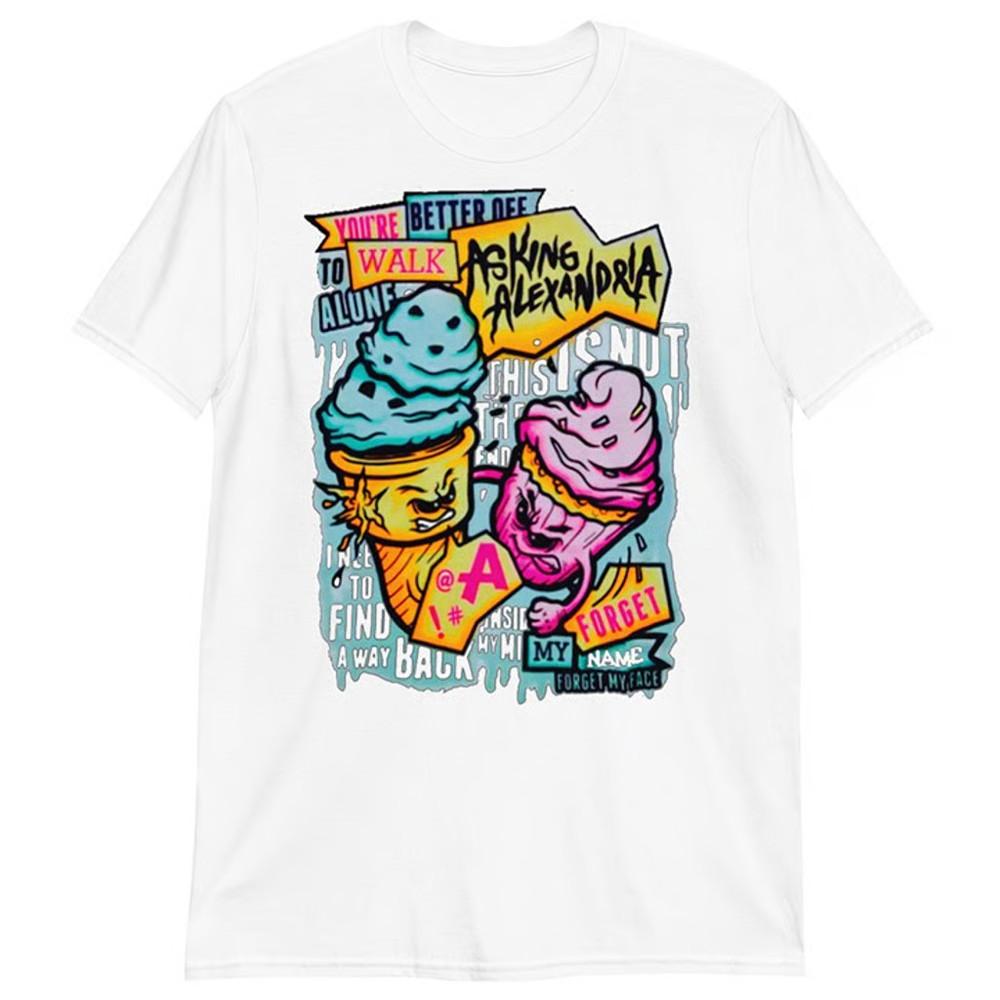 New! Asking Alexandria Ice Cream Cone Monsters Shirt Unisex Tour S to 5XL BO124 Unisex T-Shirt S