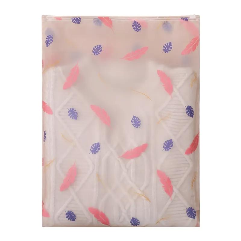 Geantă de depozitare haine de călătorie cu model imprimat, pentru lenjerie intimă, pantofi, cu sigiliu, de sortare, impermeabilă, multifuncțională, pentru organizarea casei