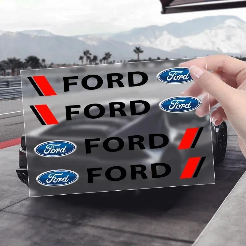 

Car Sticker Hot For Ford 4Pcs Car Logo Door Handle Sticker Body Decal For Ford Focus 2 MK2 3 MK3 MK4 ST Mondeo Festiva Fusion Su чёрный