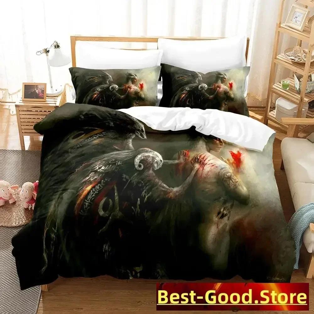 Demon Monster Satan Bedding Set Single Twin Printed Bed Set With Pillowcase Bed Duvet Cover Single Double Queen Super King Size