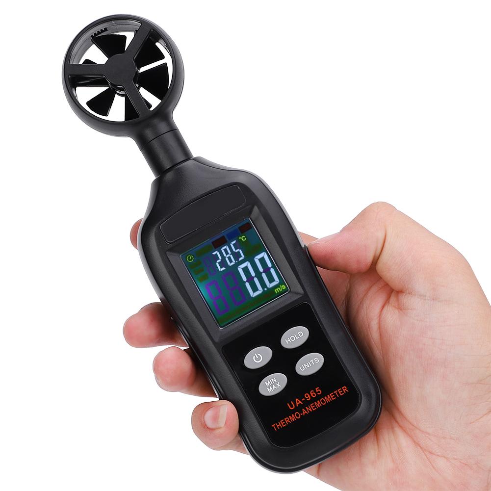 UA965 High Accuracy Mini Digital Anemometer Hand‑Held Wind Speed Meter Measuring Tools