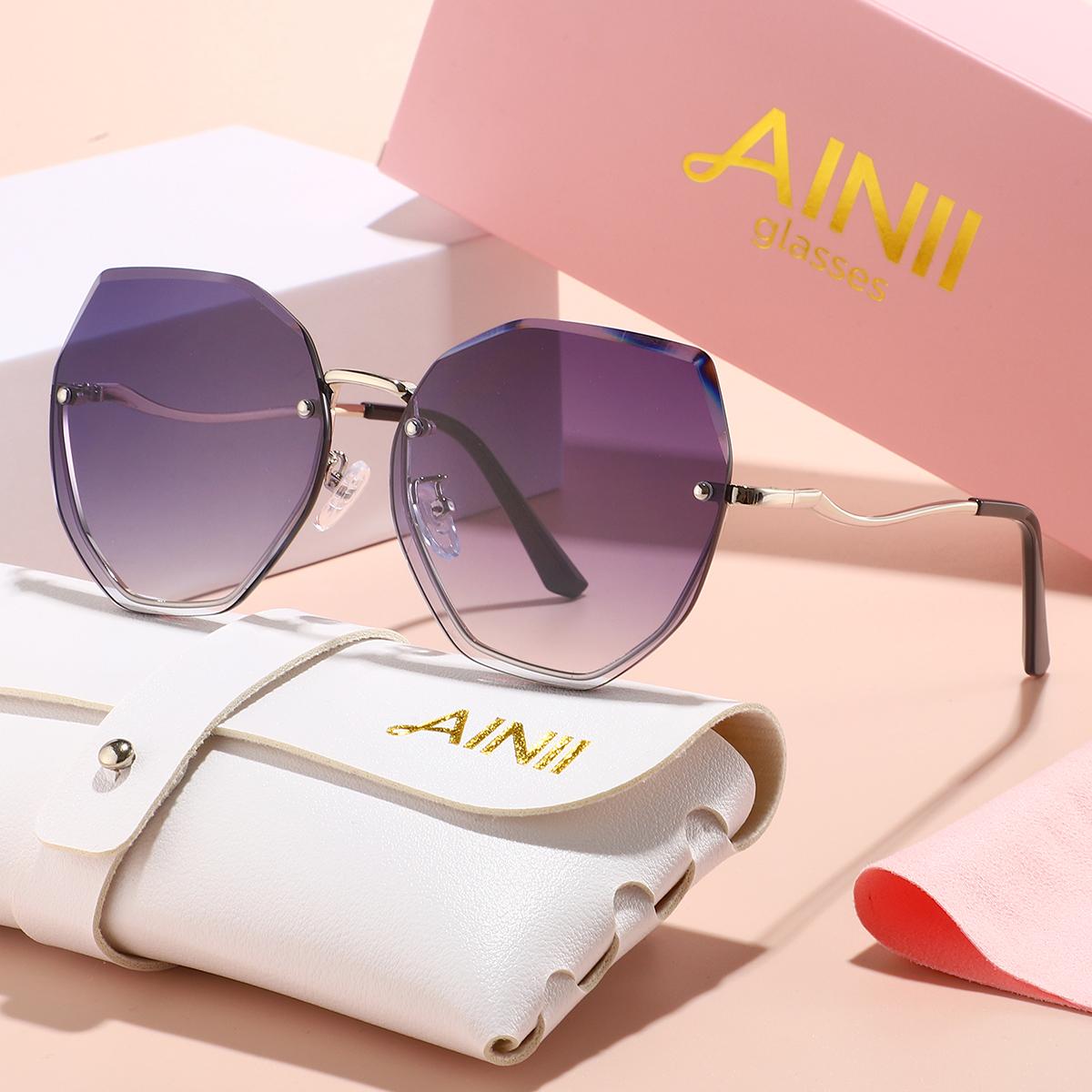 

European and American retro style Y2K unisex fashionable sunglasses for street photography, lightweight sunglasses frame UV400