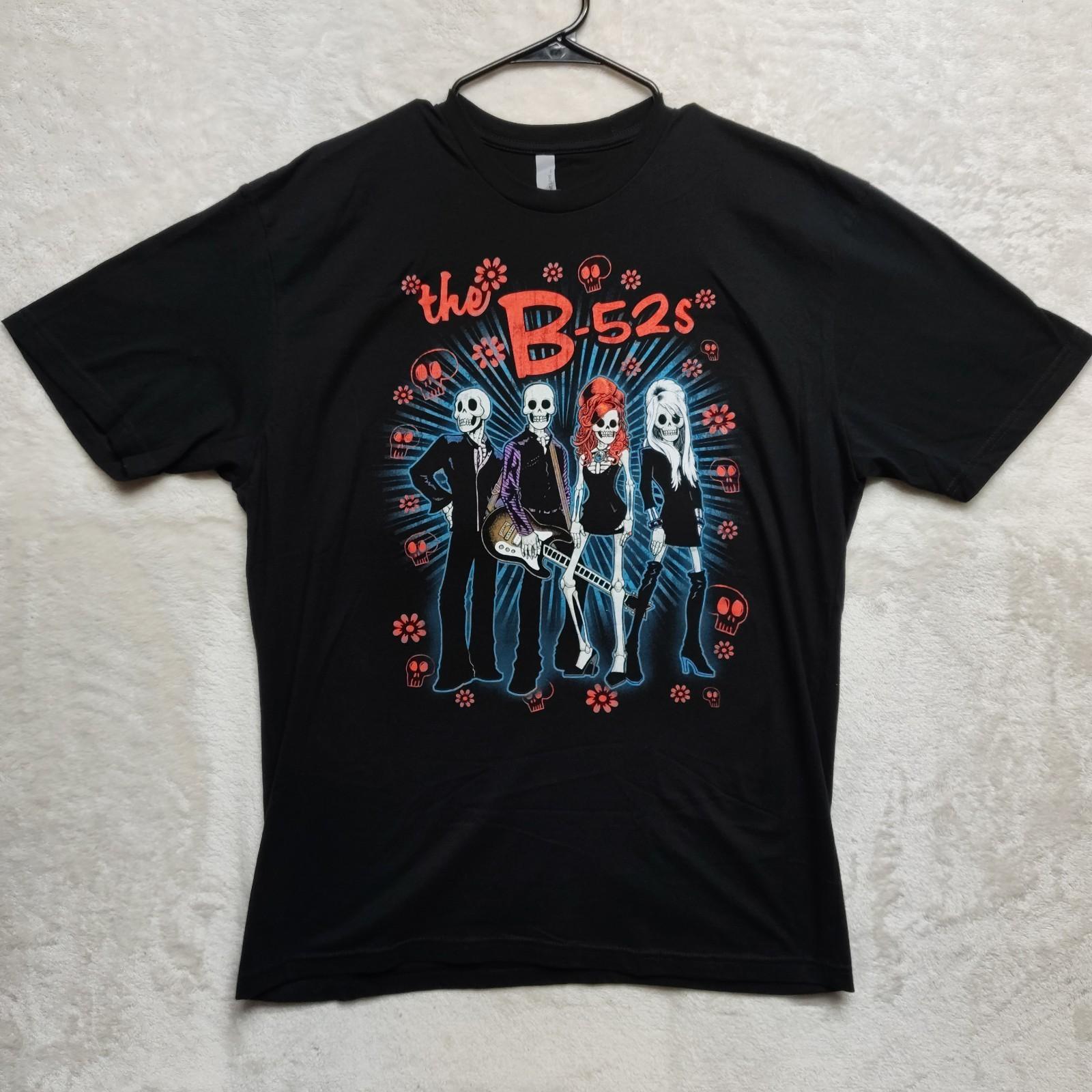 B52 s The B-52 s Skull Day of the Dead Band Tee Shirt Adult Size XL Black Y2K S разноцветный