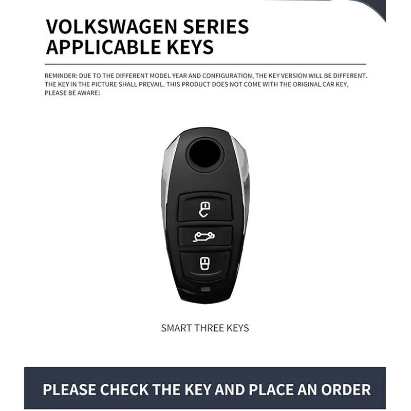 VW GTI GOLF 2026 Hot For VW VOLKSWAGEN Zinc Alloy Leather Car Key Case Cover Protector Shell for Volkswagen VW Golf 6 Mk6 Tiguan