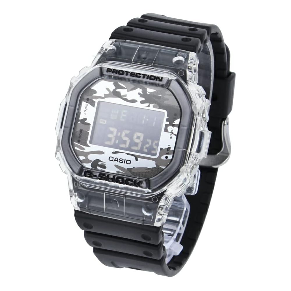 

Casio G-Shock DW-5600SKC-1 Men s Watch Black Silver Camouflage Skeleton Design