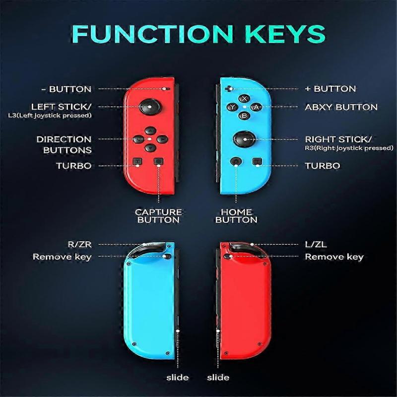 Switch Joypad For Nintendo Switch Oled Lite L/r Joy Controller With Dual Vibration Cons Gamepad