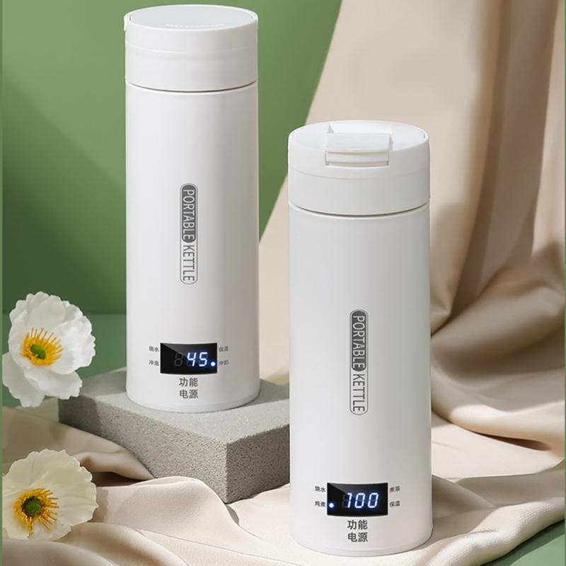 Portable Electric Kettles 500ML Tea Kettle Mini Travel Boil Water Stewable Keep