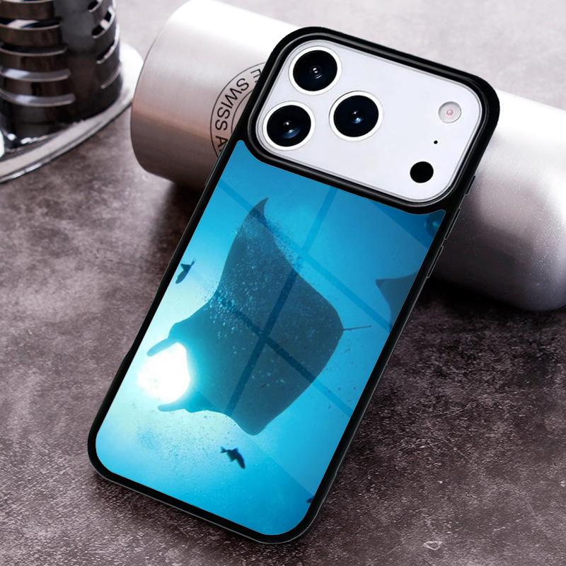 Animal Manta Ray Phone Case For iPhone 17 16 15 14 13 12 11 Pro Max Plus 17Air Soft Silicone Cover