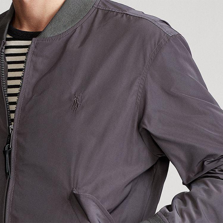 Polo Ralph Lauren Solid Color Pony Logo Zip-Up Long Sleeve Jacket Men Jackets Gray MNPOOTW16020163-020
