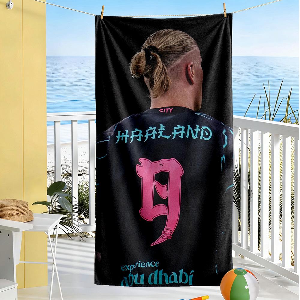 Asciugamano da Spiaggia Stile Haaland Alta Assorbenza & Asciugatura Rapida Confortevole Leggero