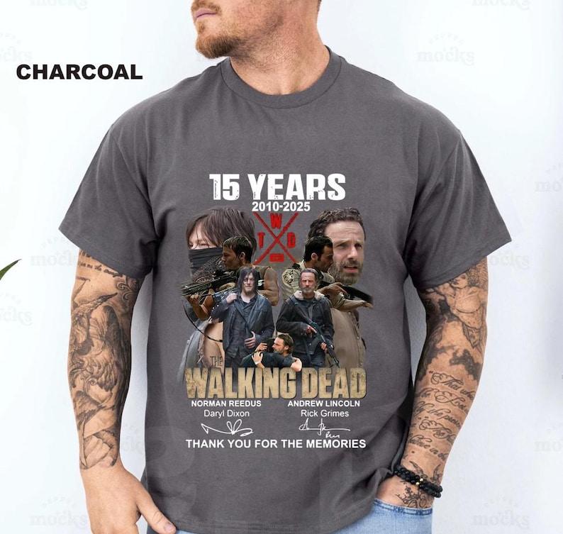 Years The Walking Dead Rick Grimes and Daryl Dixon Anniversary Shirts Walking Dead Characters Unisex Shirt