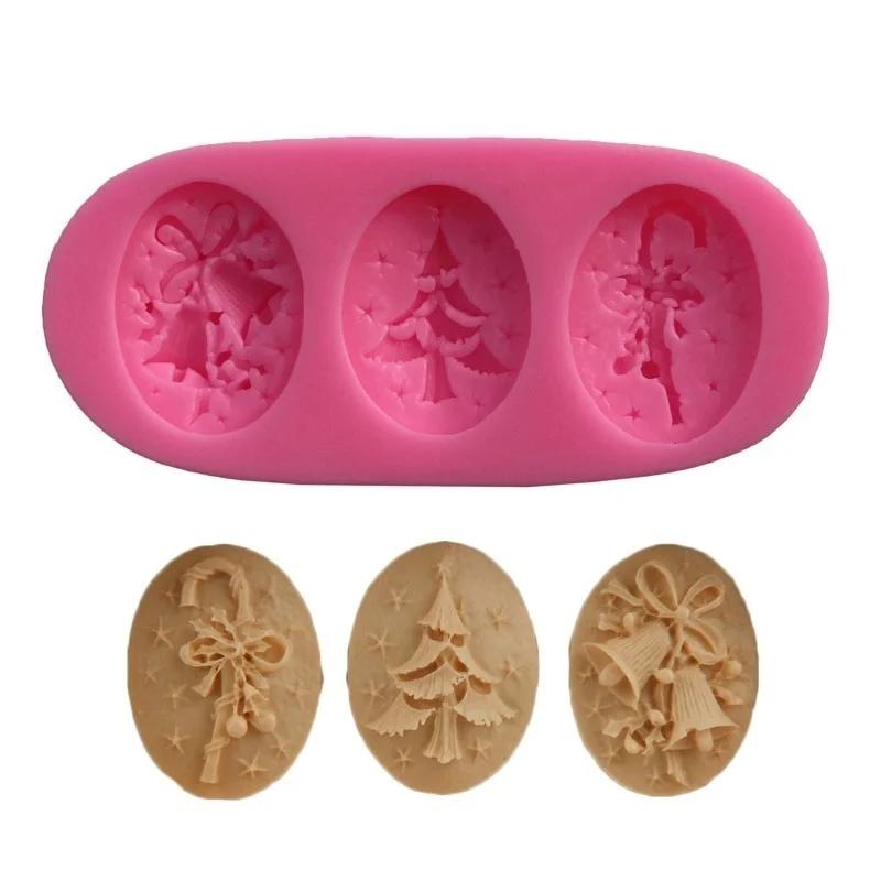

Силиконовая форма для рождественской елки, форма для помадки, торта, форма для украшения шоколадных конфет, мыла