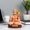 Hanuman Ji Murti für Armaturenbrett, Idol für Heim-Pooja mit Hanuman Chalisa zum Schutz vor negativer Energie, für Glück und Erfolg