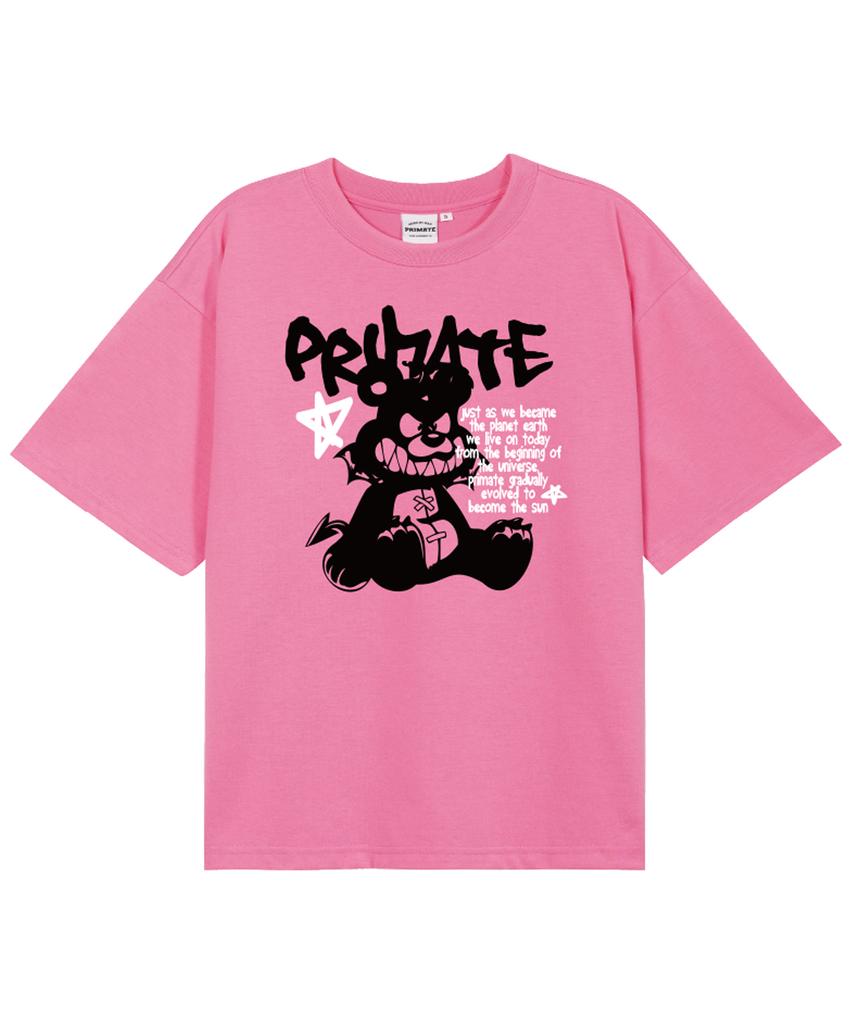 PRIMATE Bad Baer Oversized Short Sleeve T-Shirt 5 Colors (Type A)