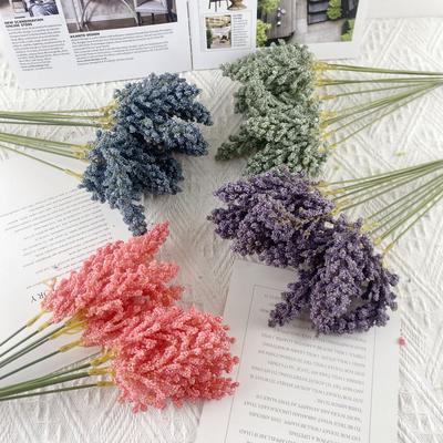 10pcs Direct Sales Plant Simulation Foam Tasong Wheat Ears Flower Home Flower Arrangement Living Room Dining Table Camping Decoration