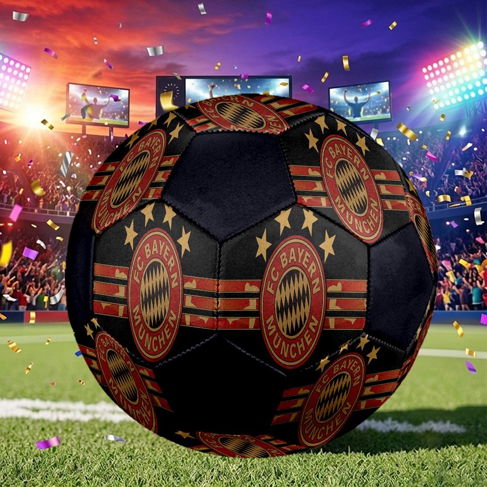 1 pz Pallone da Calcio Standard Misura 5 Stadio Bayern Monaco, Pallone da Calcio Resistente per Allenamento Scolastico, Parco e Intrattenimento Quotidiano zq71410